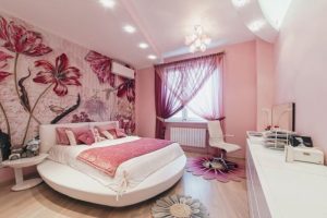 Dormitoare moderne cu interior in roz
