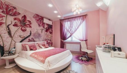 Dormitoare moderne cu interior in roz